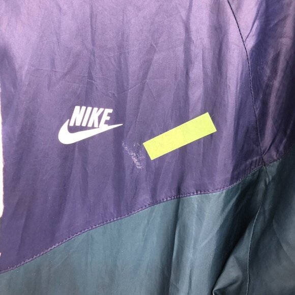 Nike Men's teal The Windrunner lightweight jacket in Squadron Blue / Sail size L - Picture 11 of 16